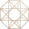 Ekena Millwork Guardian Wood Fretwork Pierced Ceiling Medallion, Alder, 26"OD x 10 1/8"ID x 3/8"T CMWP26X26X0375GDAL - alternate 1
